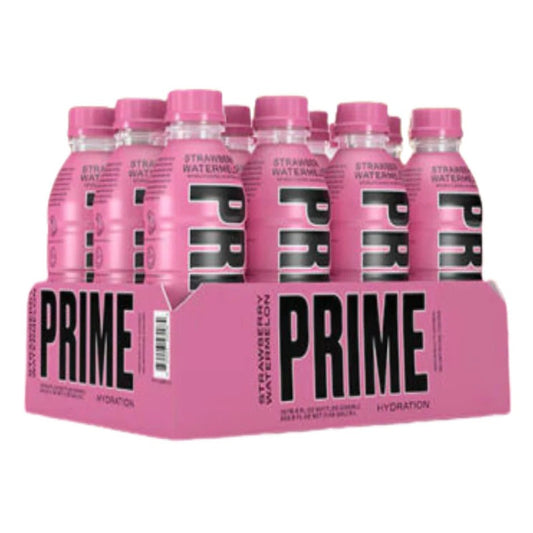 12 Pack Strawberry Watermelon Prime Hydration Drink | 500ml