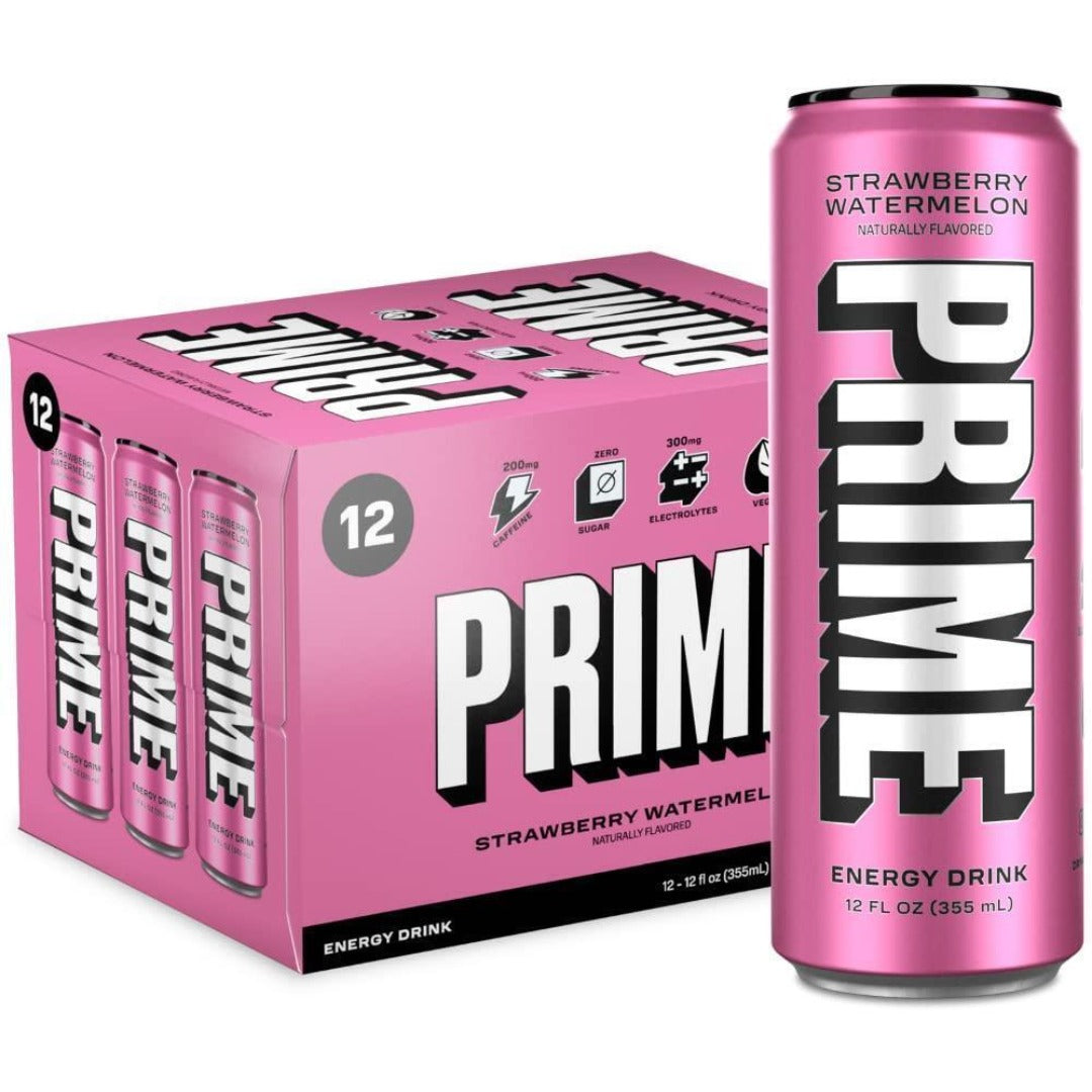 Prime Strawberry Energy Drink Can